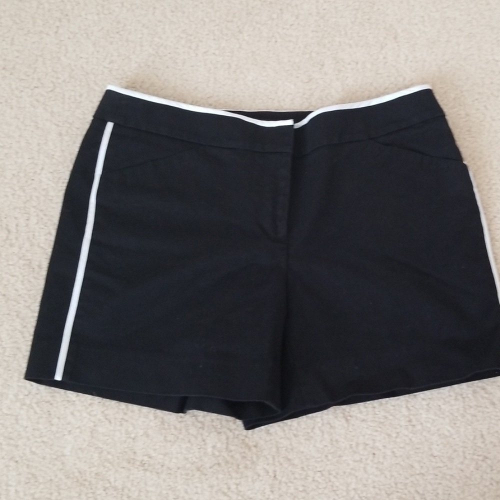 WHBM black rayon/cotton shorts